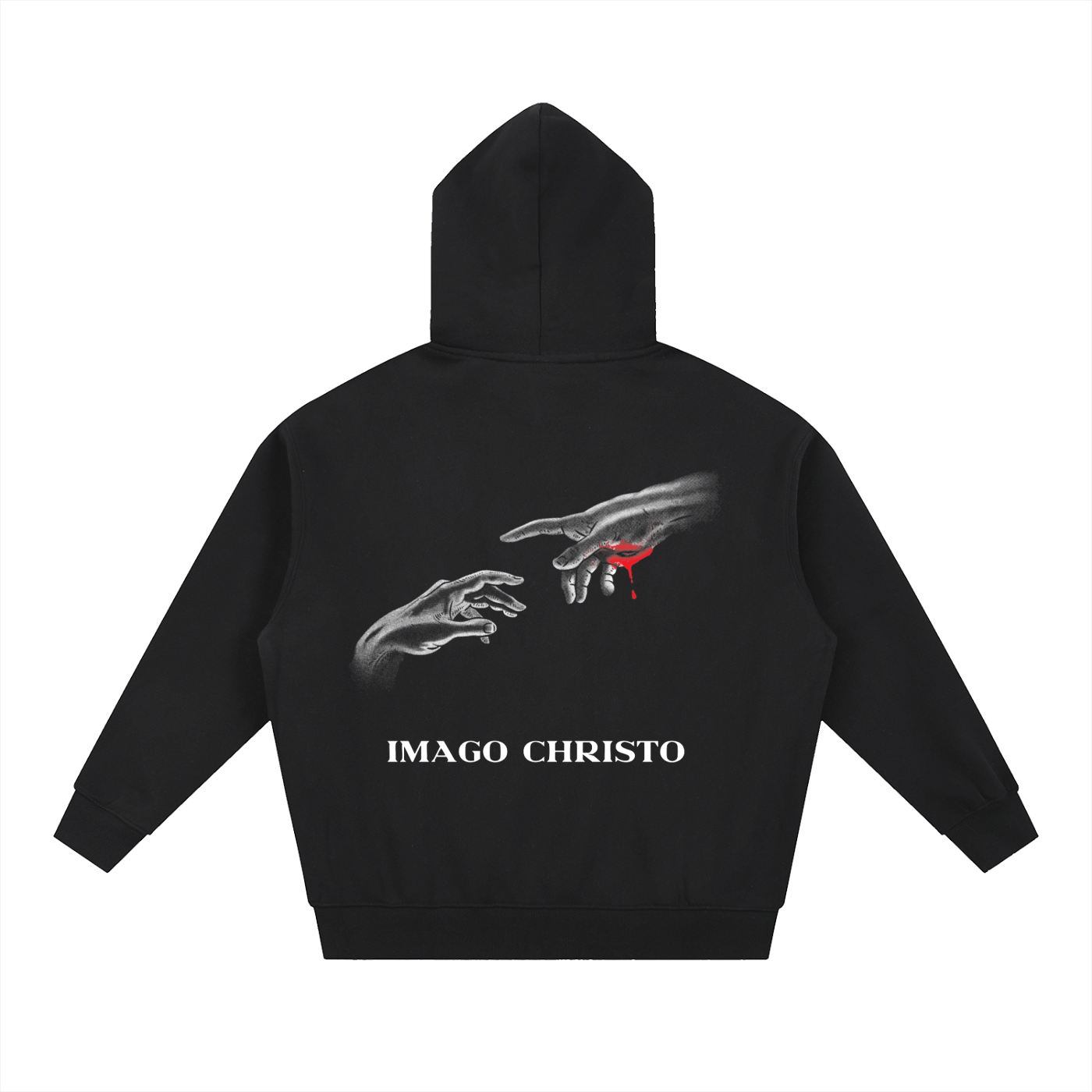 IMAGO CHRISTO Oversized Fleece Boxy Hoodie