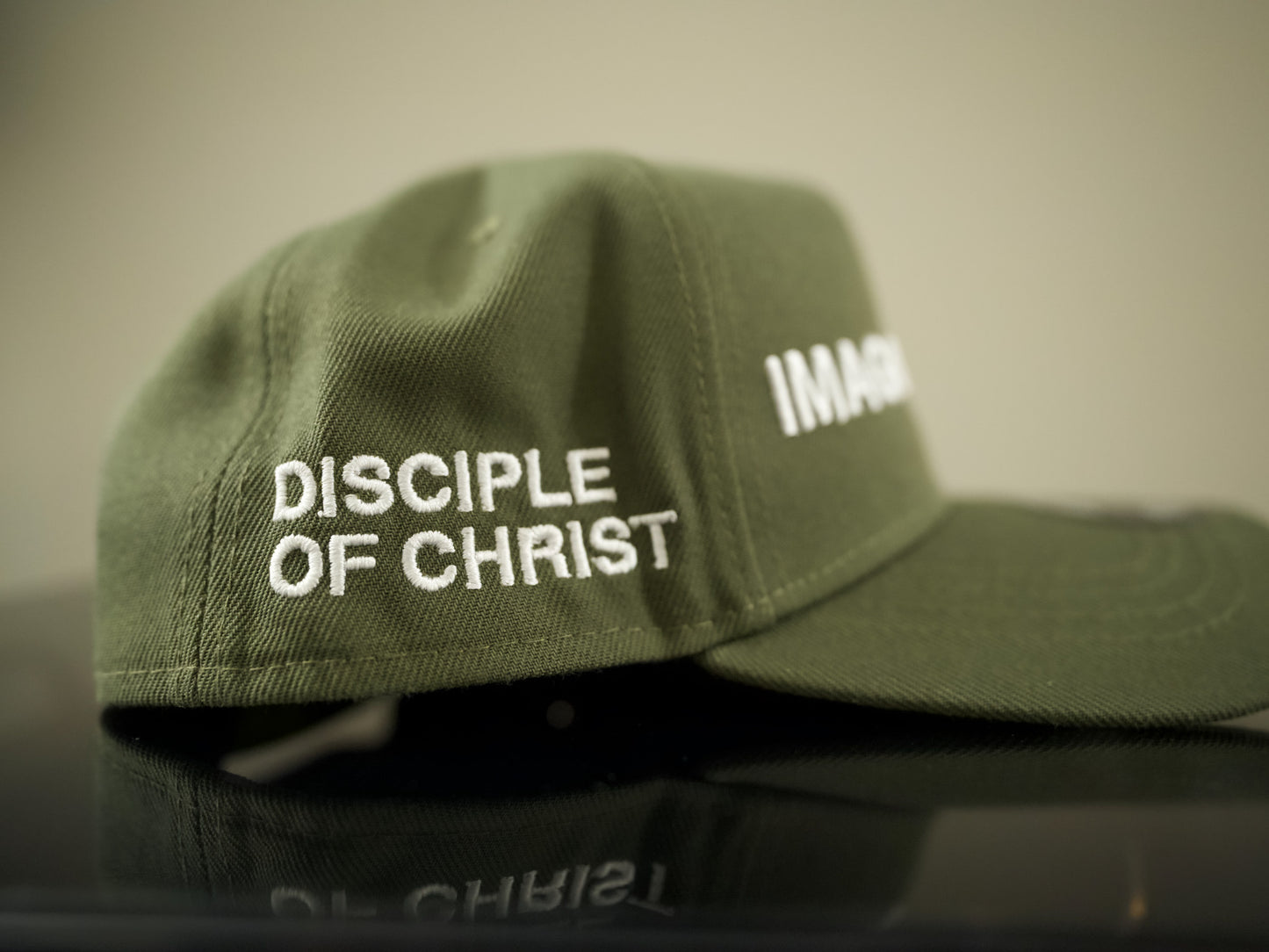PRE-ORDER OLIVE GREEN IMAGO CHRISTO DISCIPLE SNAPBACK