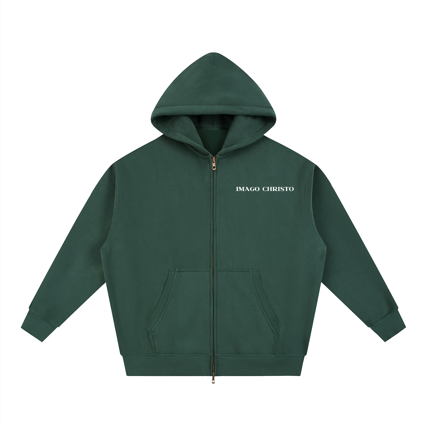 IMAGO CHRISTO Oversized Fleece Boxy Hoodie