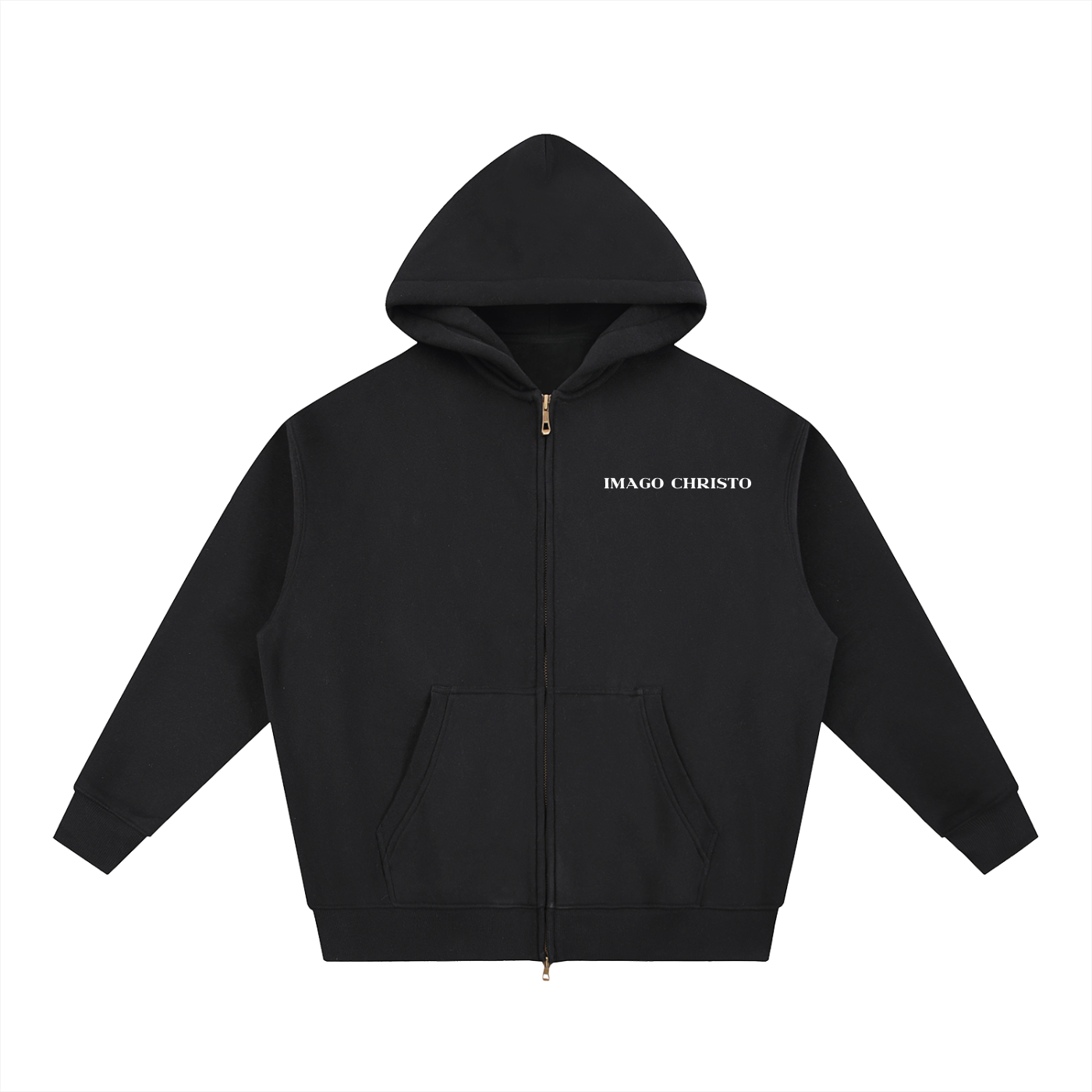 IMAGO CHRISTO Oversized Fleece Boxy Hoodie