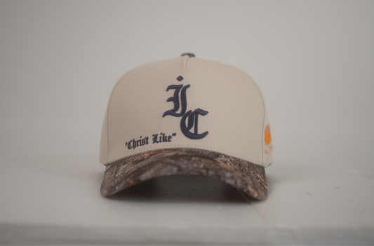 CAMO BLUE & CREAM SNAPBACK