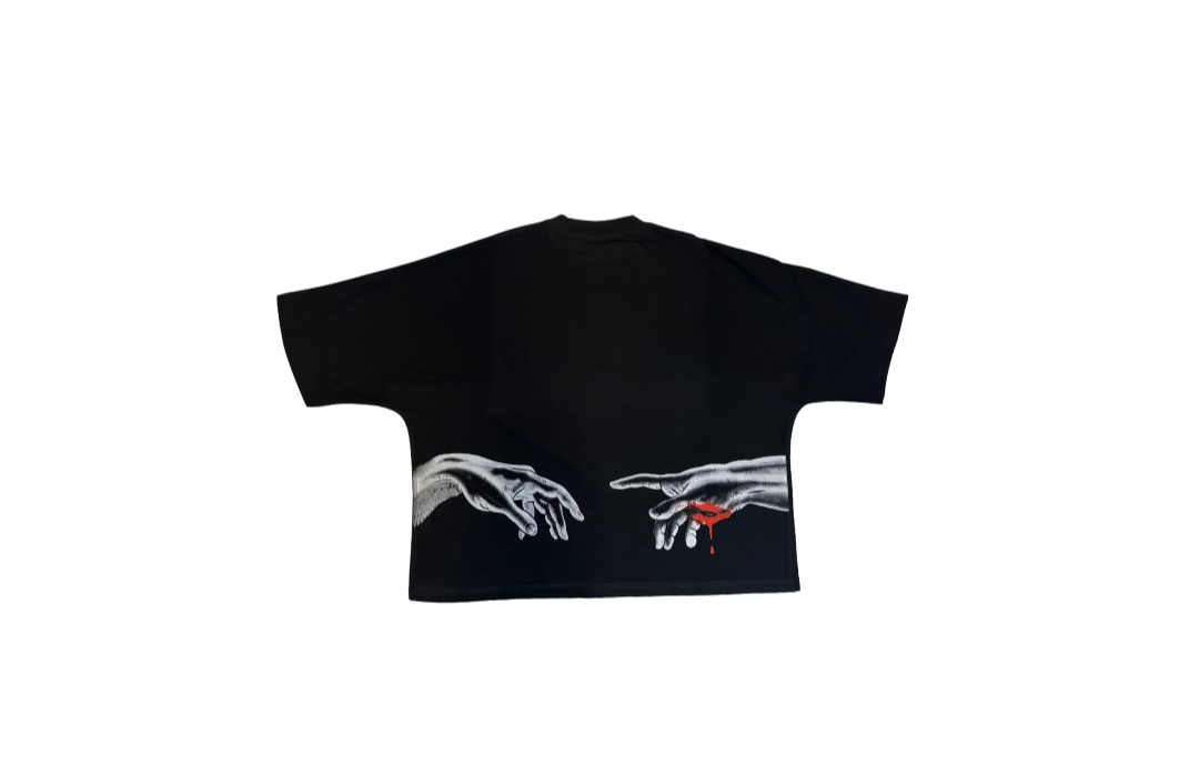 IMAGO CHRISTO OVERSIZED CROPPED TEE