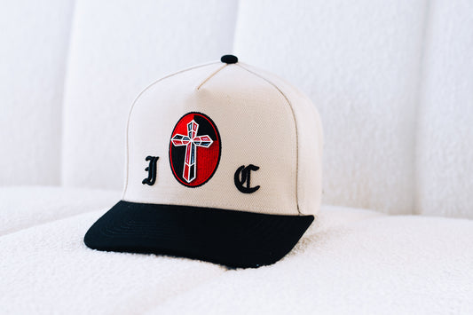 “STAINED GLASS” RED SNAPBACK
