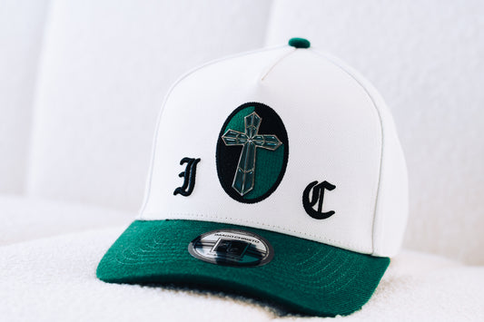 “STAINED GLASS” GREEN SNAPBACK