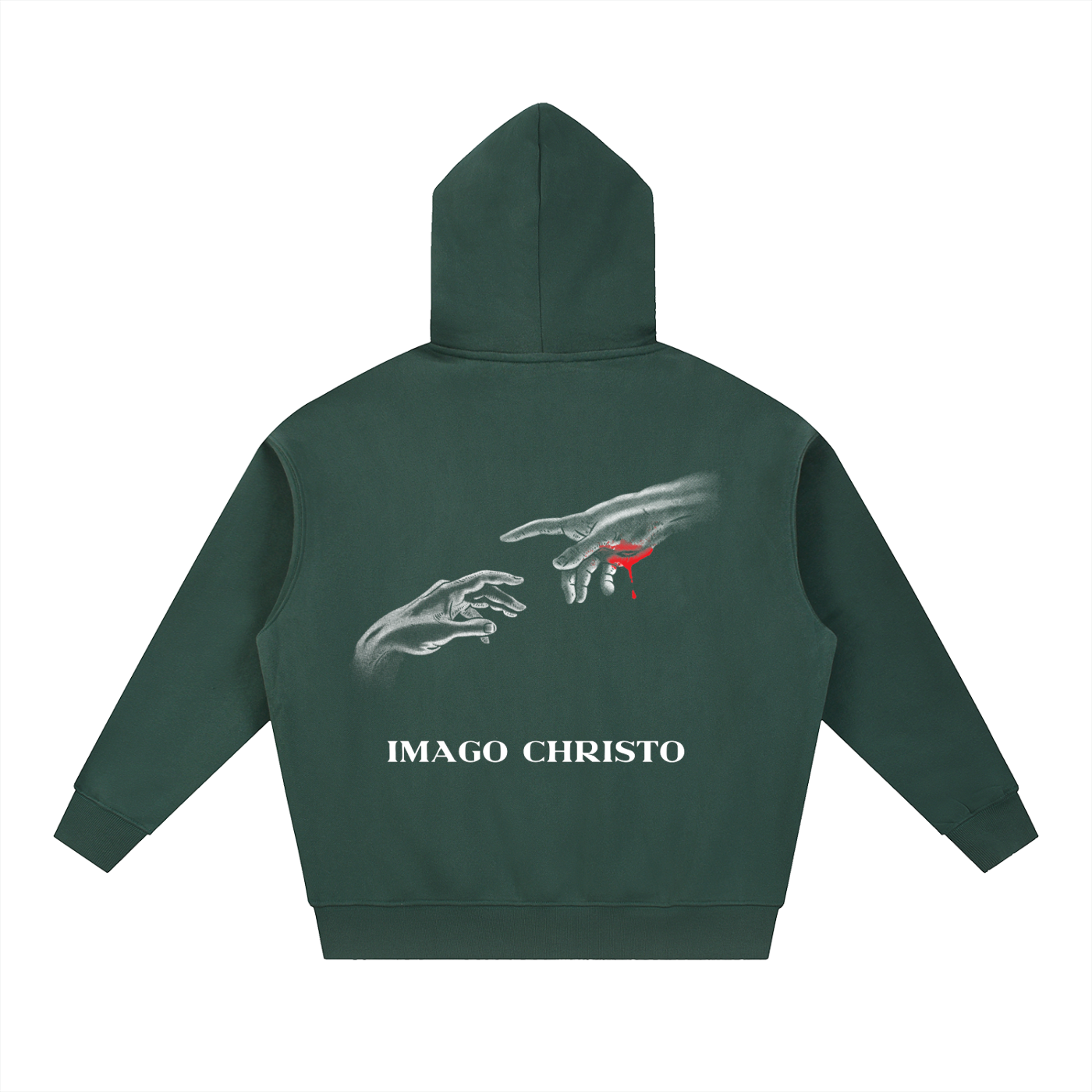 IMAGO CHRISTO Oversized Fleece Boxy Hoodie